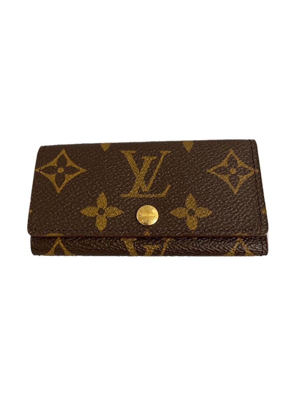 LOUIS VUITTON Multicles Monogram Canvas Brown Leather